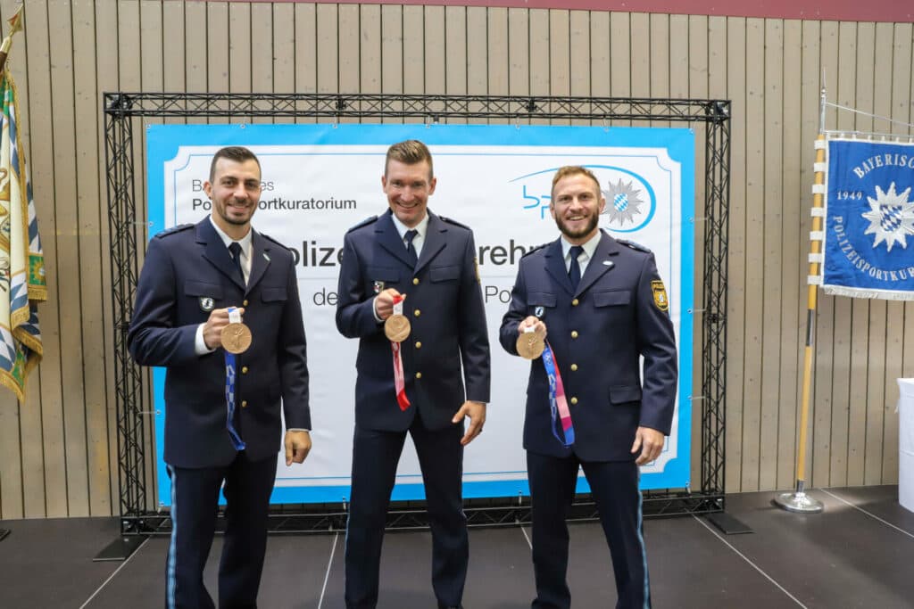 3 Olympioniken der Bayerischen Polizei