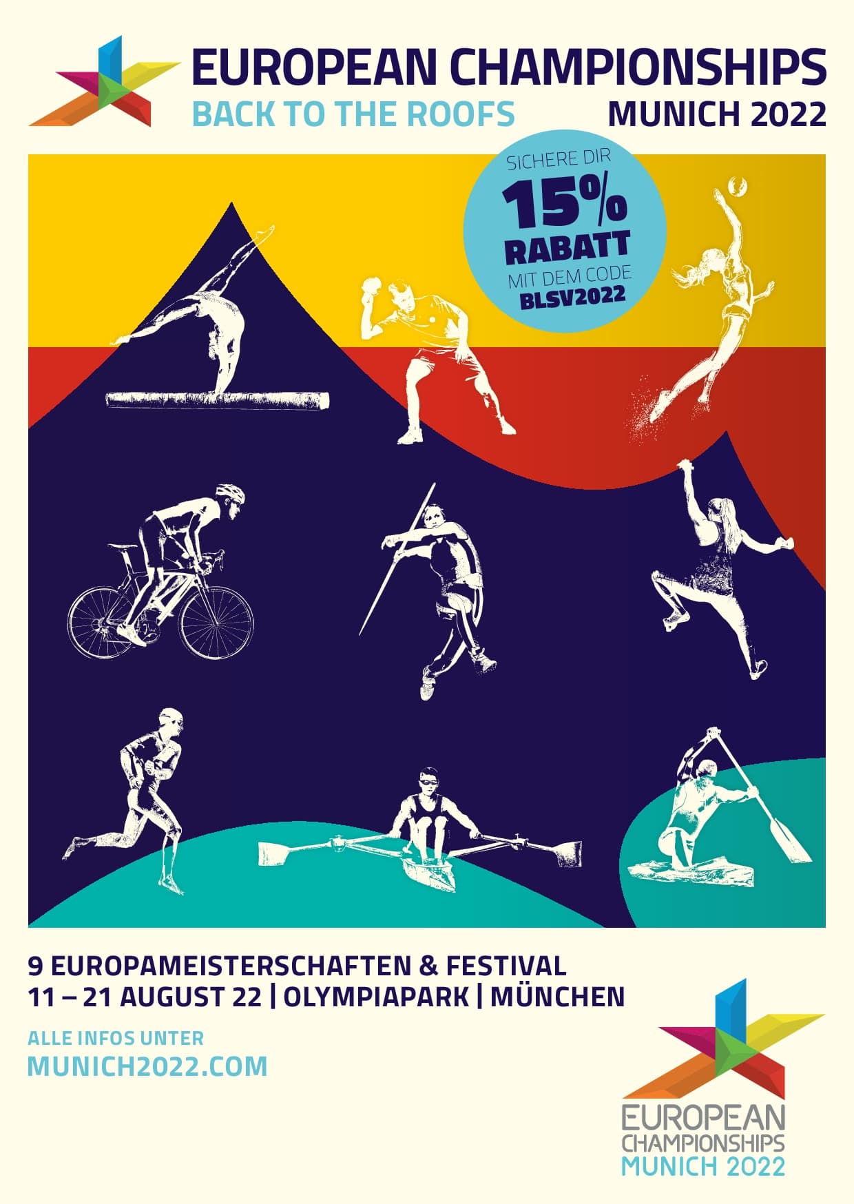 European Championships – jetzt mit 15 Prozent Ticketrabatt 