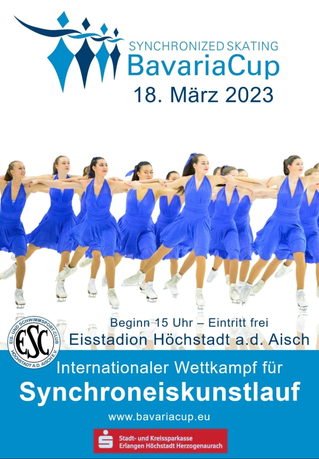 Bavaria Cup im Synchroneiskunstlauf am 18.3.2023 in Höchstadt BLSV