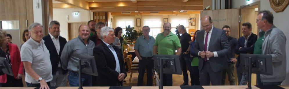 Besichtigung des neuen Schießstandes beim TSV Pavelsbach