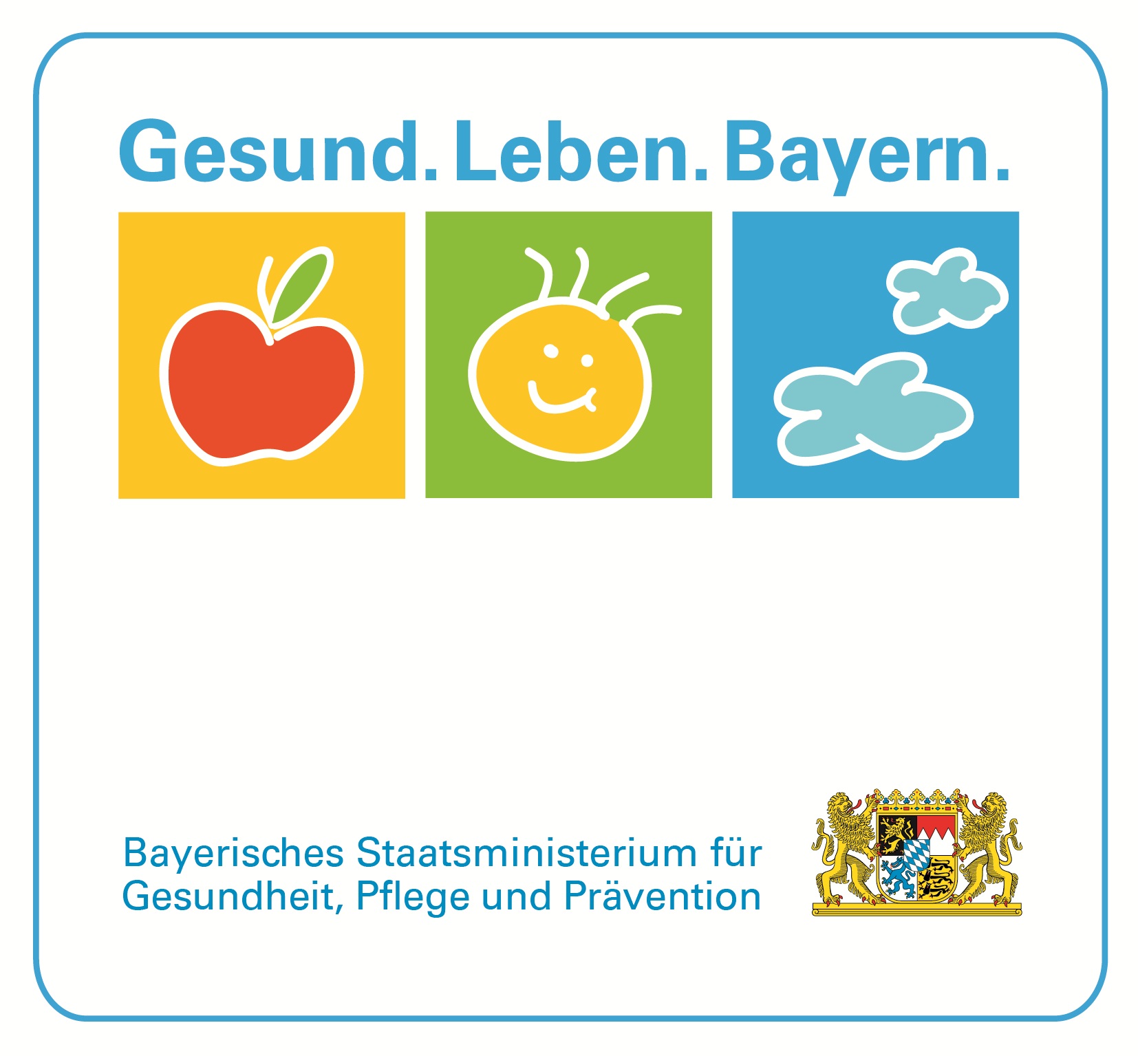 Gesund.Leben.Bayern Logo Bayerisches Staatsministerium für Gesundheit, Pflege und Prävention
