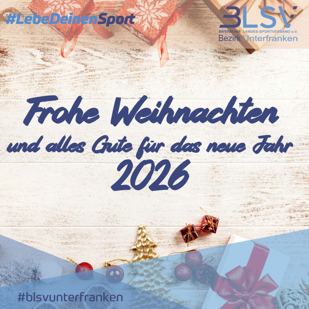 Die Geschäftsstelle Unterfranken wünscht frohe Weihnachten und alles Gute für das neue Jahr 2026