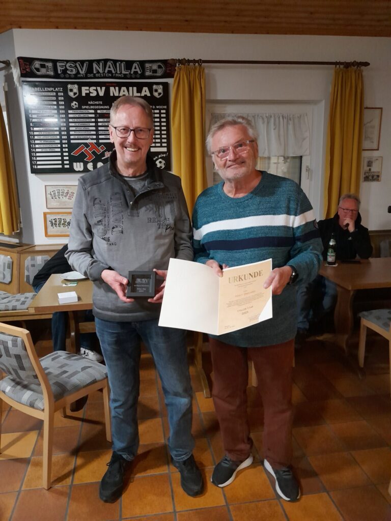 Horst Drechsel und der Kreisvorsitzende Gerhard Rödel