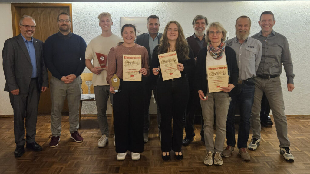 Die ausgezeichneten Mitglieder des BGKV der höchsten Kategorie 1